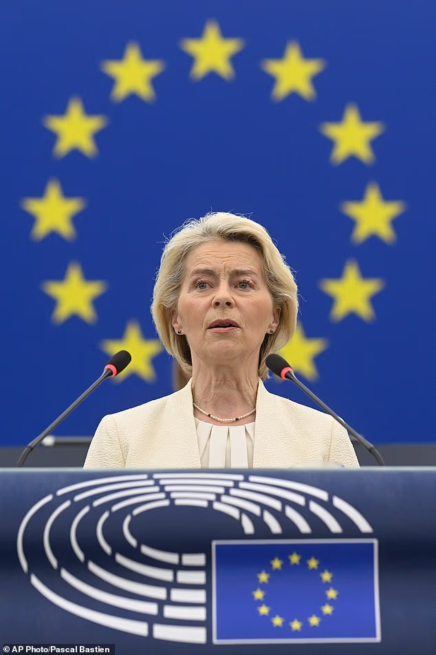 EU diplomats told the Mail they were kept in the dark and first learnt of the proposal when Ursula von der Leyen, the EU Commission boss, unveiled it during a keynote speech today