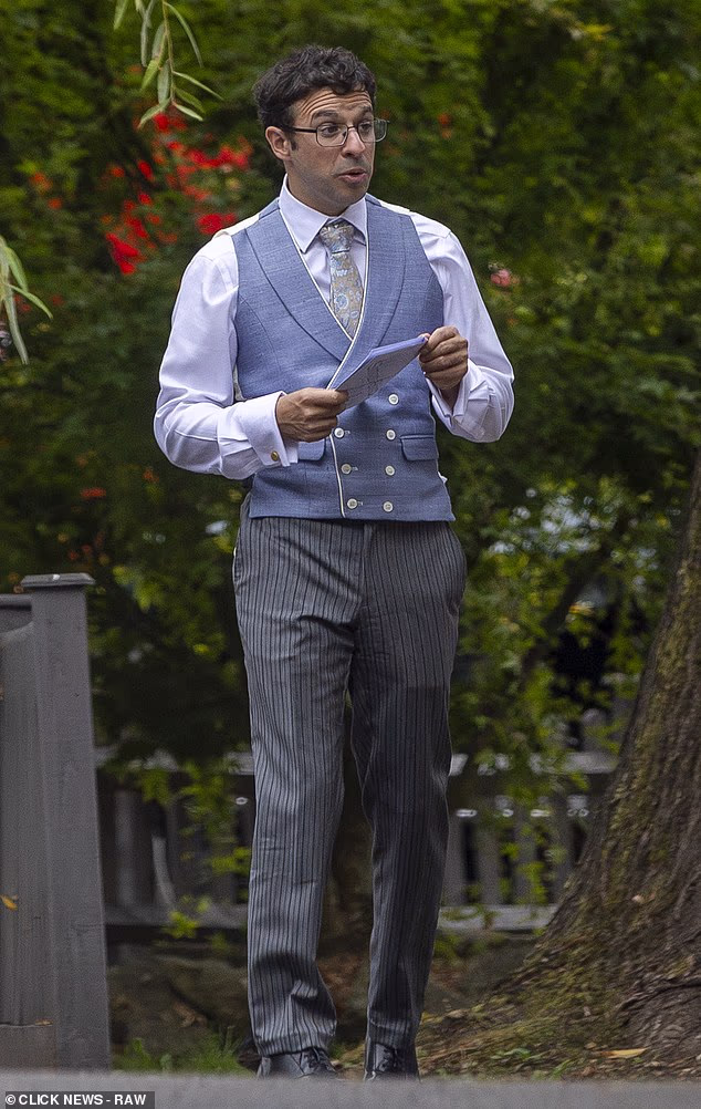 Fans of The Inbetweeners have been given an exciting first look at filming for the third film as the cast were on set this week to shoot mystery wedding scene (Simon Bird as Will)