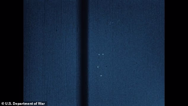 Footage from a 1952 Navy photographer has been released, showing what the sailor described as a group of flying saucers
