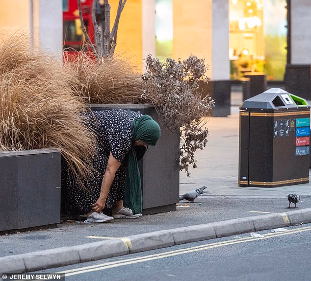 When the Daily Mail visited Oxford Street this week, we found a homeless encampment - and witnessed two women using a gap between public benches as a toilet