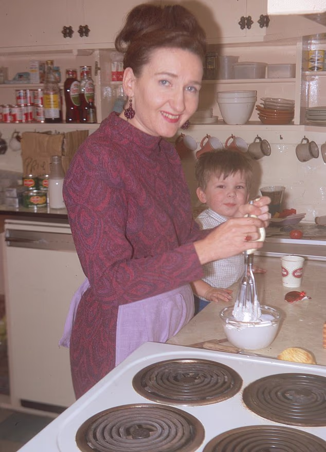 Oliver Holt and his mother Eileen Derbyshire, who played Emily Bishop in Coronation Street for 56 years,  in the 1960