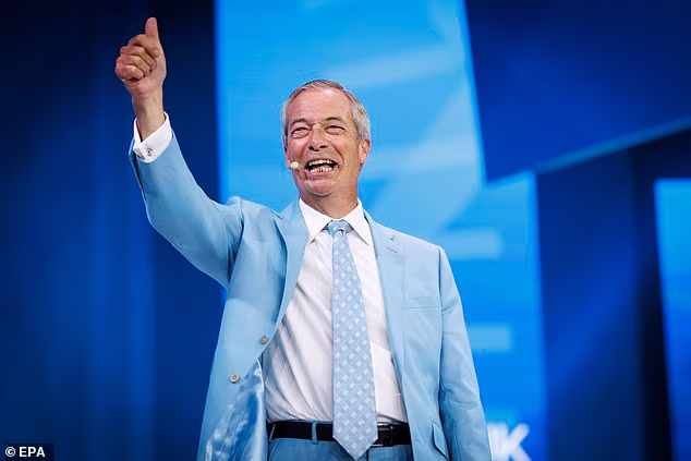 Reform Party leader Nigel Farage (pictured) would bypass any Labour ban on foreign donors by setting up a trade union that would funnel the money, according to one of his most senior aides