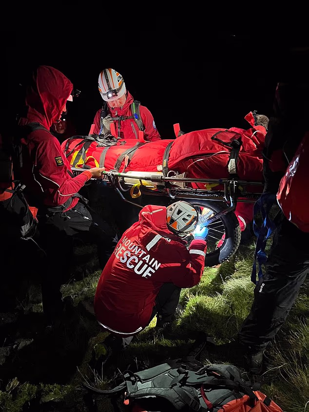 Volunteers from Wasdale Mountain Rescue Team came to the aid of a grandfather, 77, and his grandson, 19, who were walking near Scafell Pike