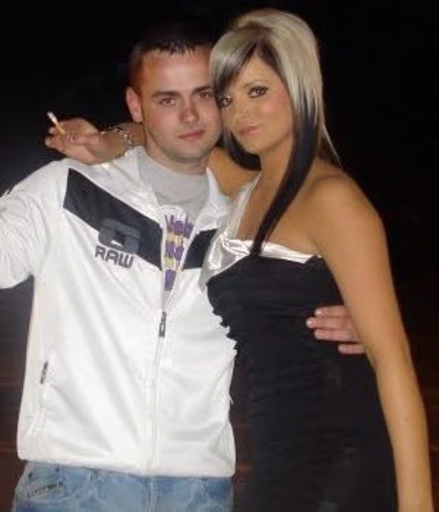 With a cigarette poised between manicured fingers, a 19-year-old Maura Higgins sports a side-swept fringe of platinum blonde hair as she stands with her brother Jamie