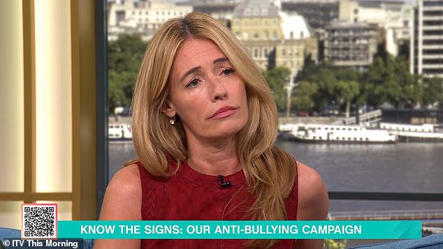 This Morning's Cat Deeley was visibly choked up as she fought back tears after an emotional interview with parents who lost their children to suicide as part of their anti-bullying campaign