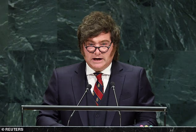 Hard-Right leader Javier Milei said ownership of the archipelago was a 'national cause' for his country in a speech to the UN general assembly
