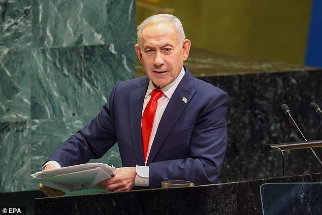 Prime Minister Benjamin Netanyahu asserted his nation's right to wage war against Iran in a defiant speech to world leaders at the UN General Assembly