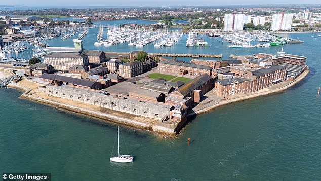 Fort Blockhouse, which was built in the 19th century to guard the entrance to Portsmouth Harbour, could be used as a reception centre for small boat migrants