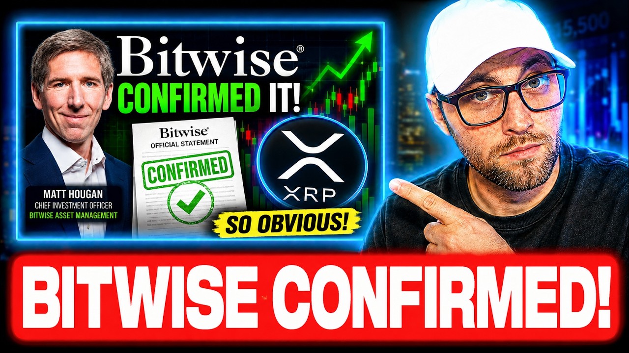 BITWISE CIO JUST CONFIRMED IT! XRP HOLDERS IT'S SO OBVIOUS!