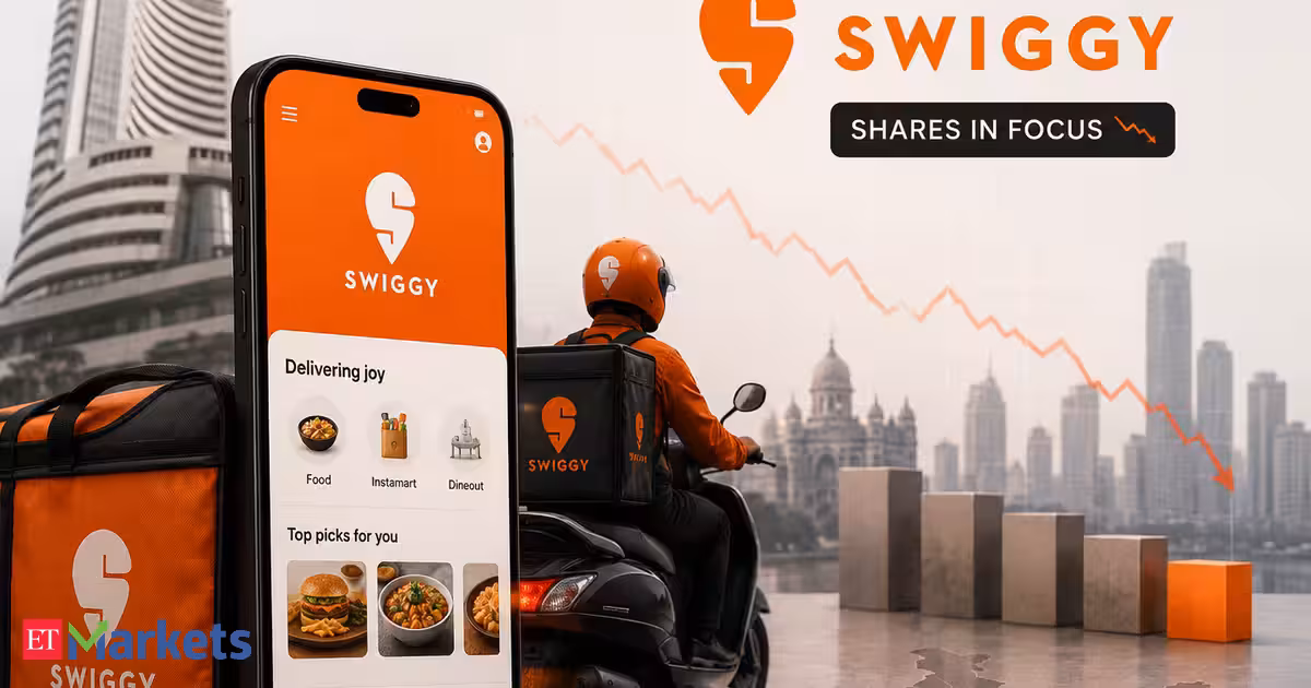 Swiggy shares drop 4%, market value down Rs 5,000 crore in 2 days. Here’s why