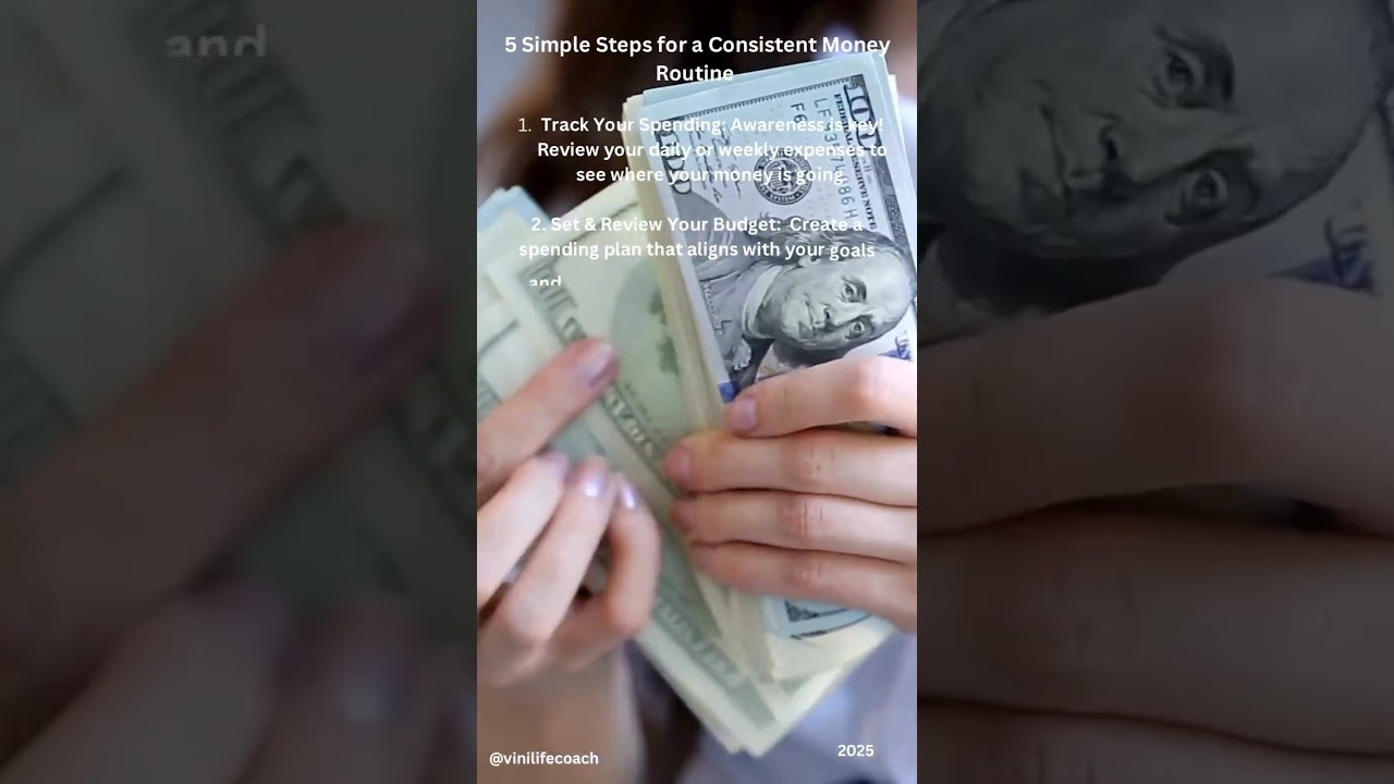 Financial Routine #vinilifecoach #shorts #routines #finance