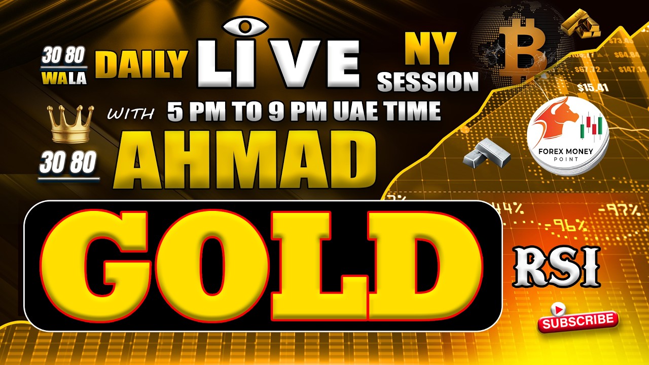 GOLD LIVE TRADING by FOREX MONEY Session# 588 U | AHMAD by FOREX MONEY | FMP #gold #xauusd #rsi #amc