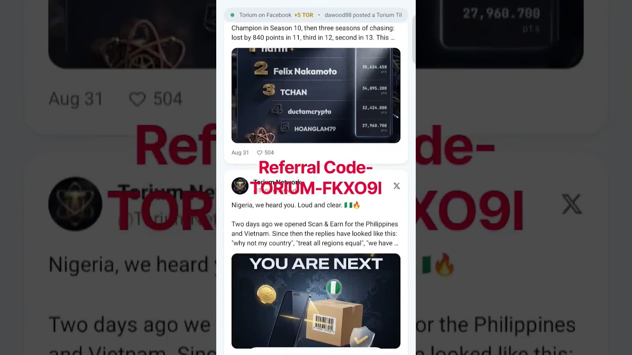 || TORIUM NETWORK || #shorts #youtubeshorts #crypto #torium #trendingshorts