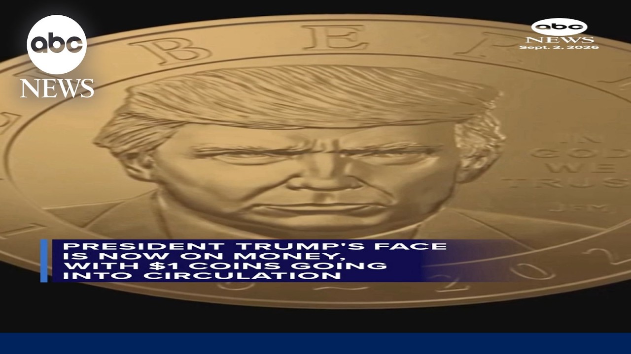 President Trump's face is now on money, with $1 coins going into circulation