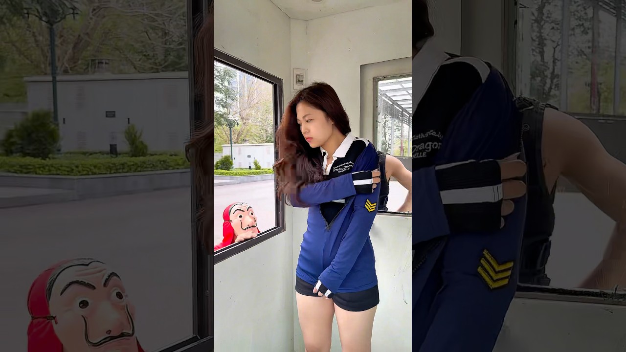 Money Heist vs Police 28 #moneyheist #parkour #police #escape #shorts #cpider98