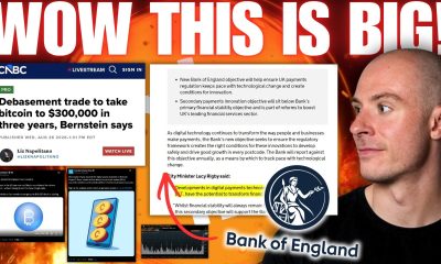 Bank Of England Huge Crypto Announcement! Bernstein $300k BTC! Coinbase Mortgages!?! Solana ETF News