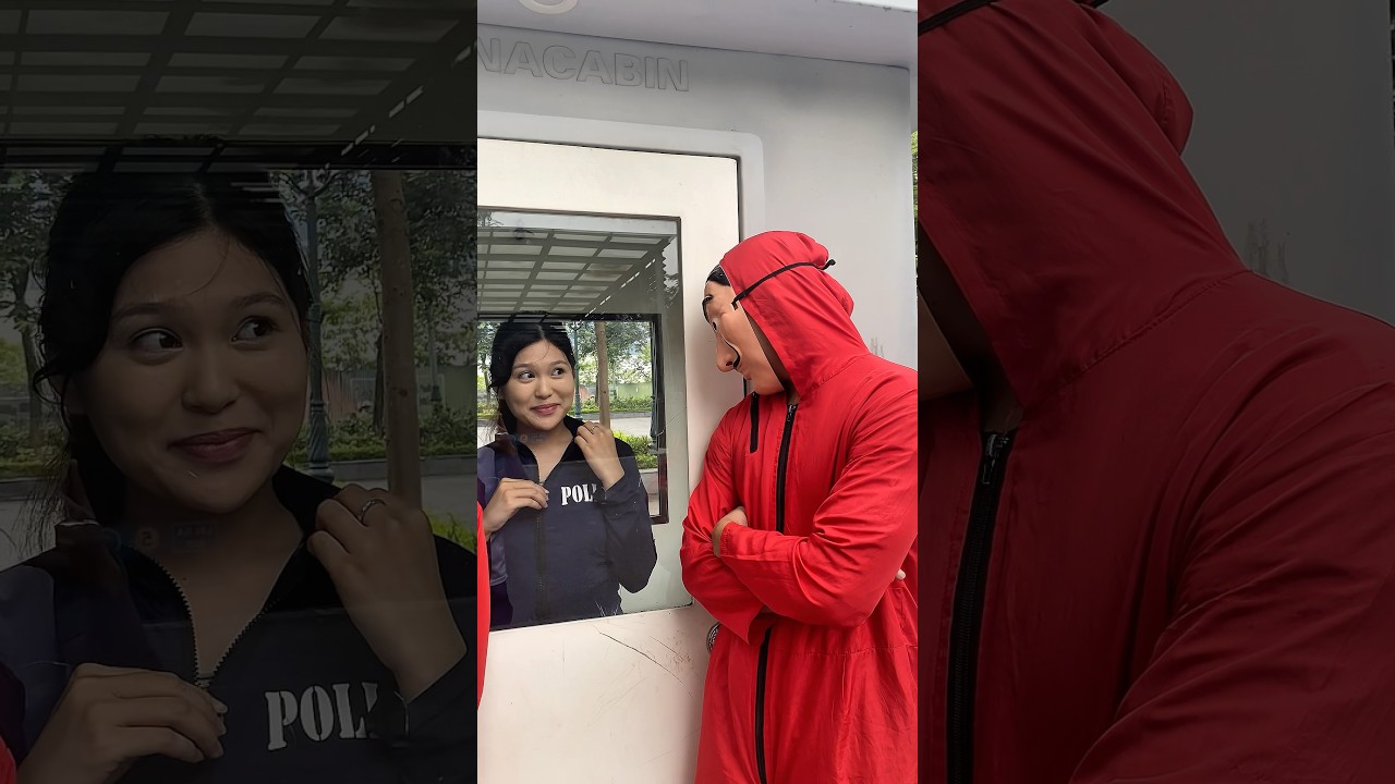 Money Heist vs Police 89 #moneyheist #parkour #police #escape  #shorts #funchallenge00