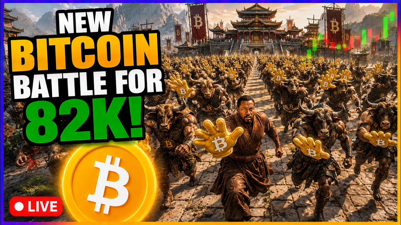 Bitcoin Pushes for 82k!  Live Trading & TA