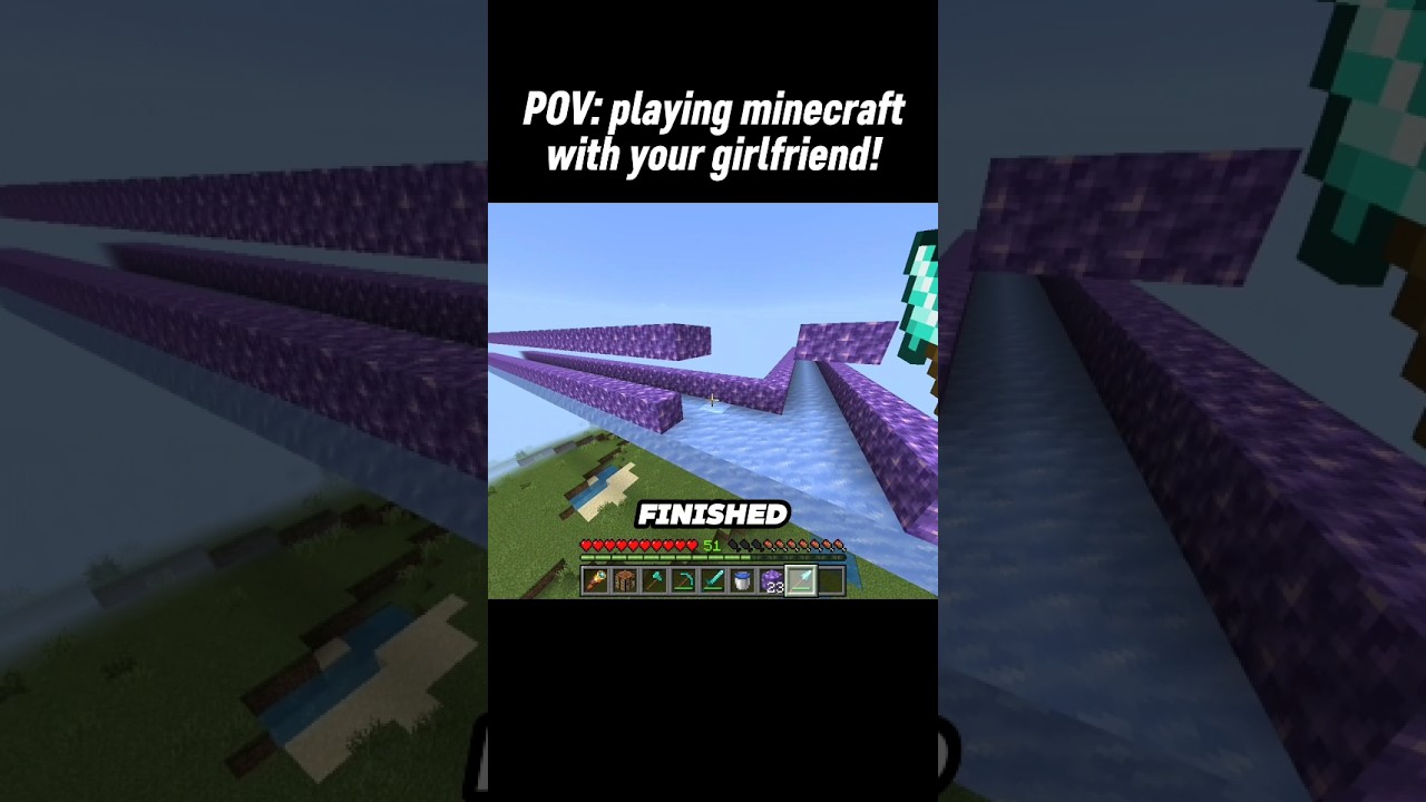 pov:playing minecraft with your girlfriend!