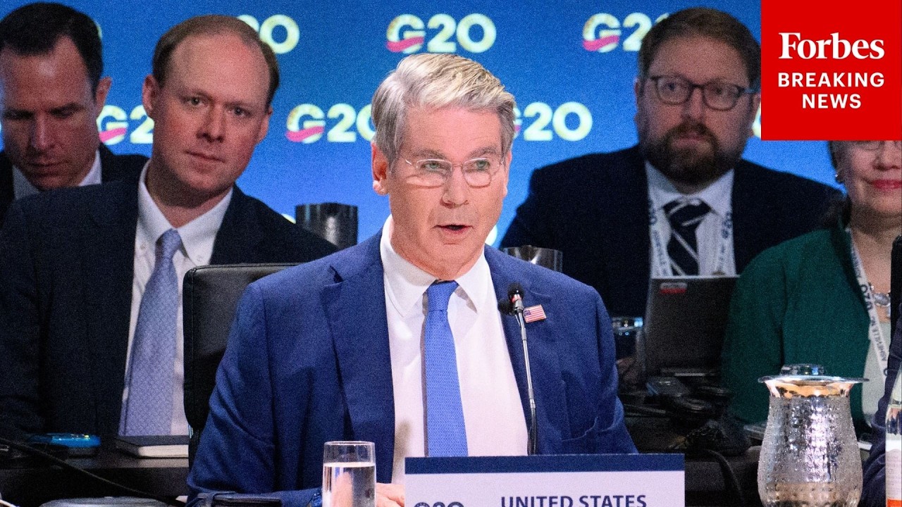 Scott Bessent Delivers Remarks At G20 Finance Meeting In Asheville, North Carolina
