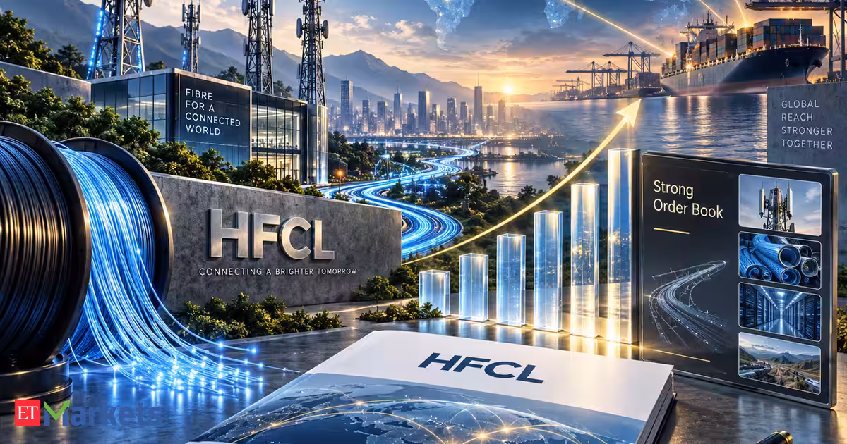 HFCL shares jump 5% as FY26 order book surges 113% to Rs 21,206 crore