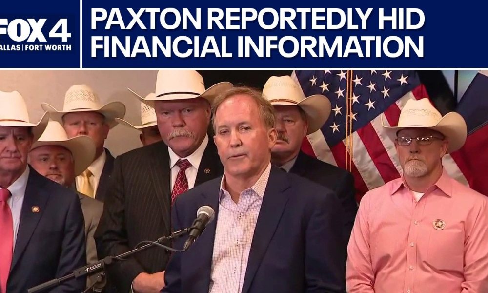Ken Paxton accused of hiding financial information