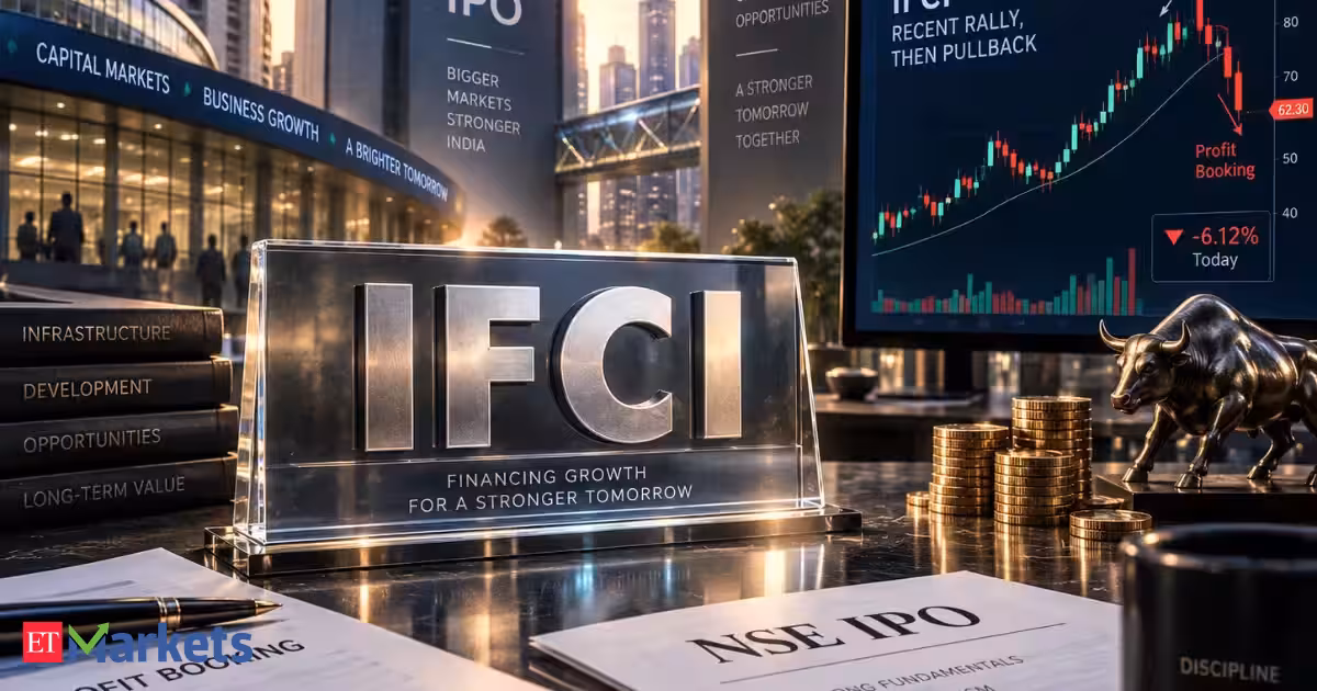 IFCI shares slide 7% after stellar 30% monthly surge amid NSE IPO buzz