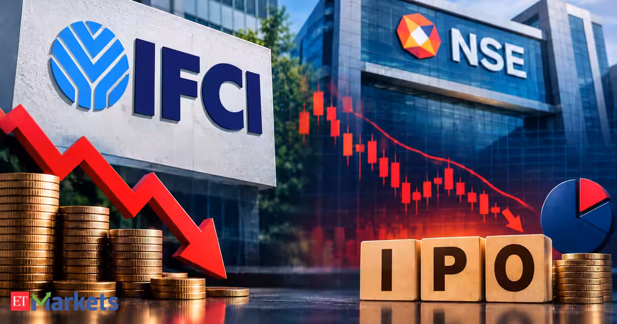 IFCI shares fall 4% on reports of lower price band for NSE IPO