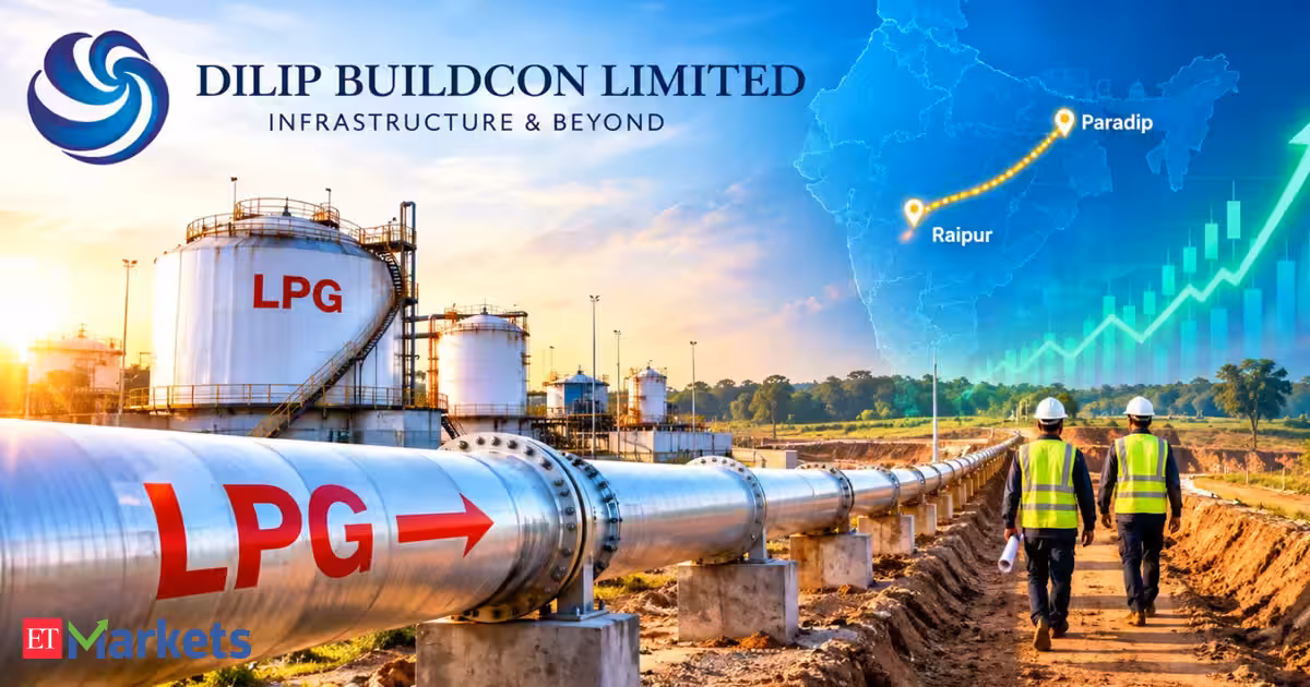 Dilip Buildcon shares rally 12% on bagging Rs 1,800 crore LPG pipeline project