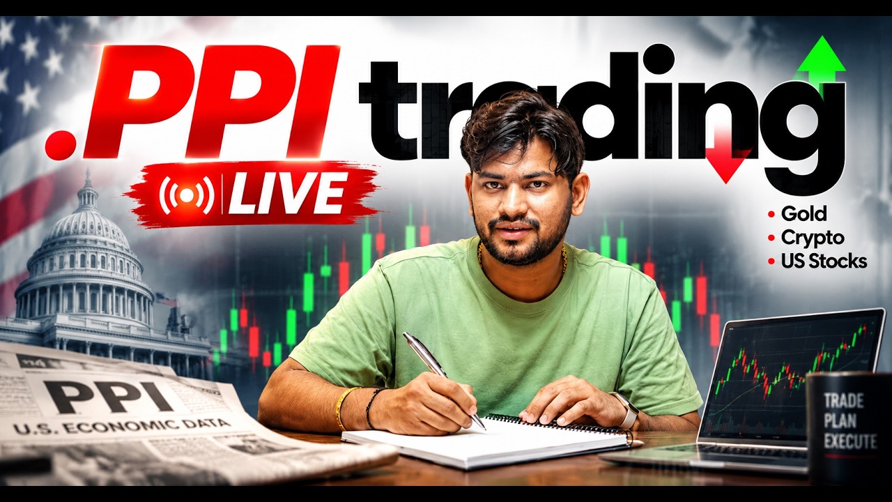 PPI Data Live Trading - Gold , Crypto and US Stocks  - 10 Sep