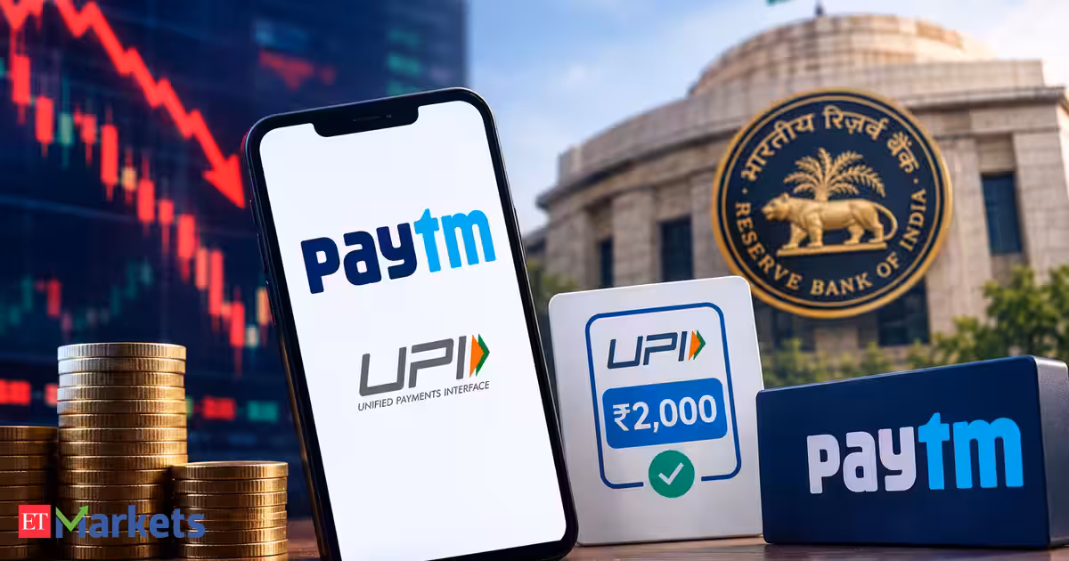 Paytm shares drop 3% after govt shields UPI payments only up to Rs 2,000 from charges. Should you buy the dip?