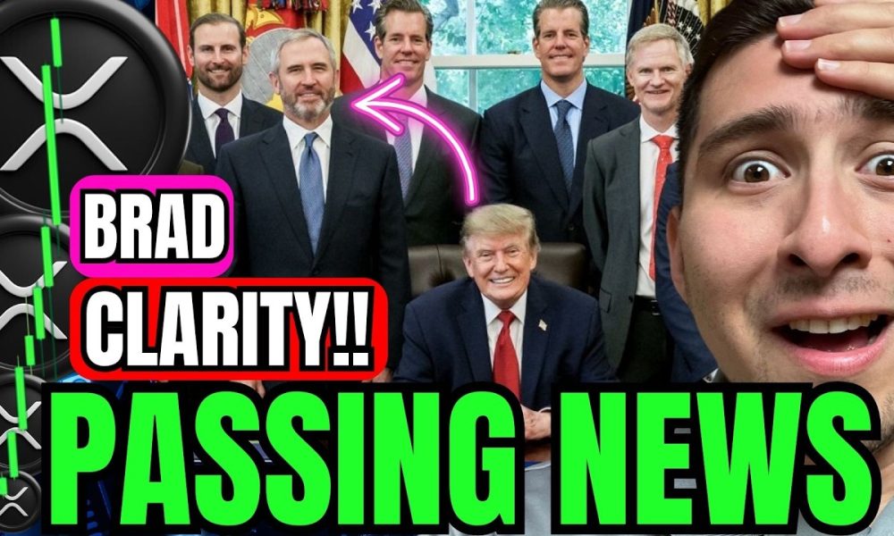 XRP Clarity PASSING Tomorrow - BRAD votes YES!!!!