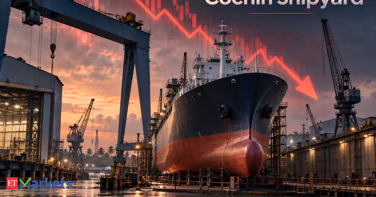 Cochin Shipyard shares tumble 12% over 2 sessions. Should you buy after multibagger corrects 26% in a year?