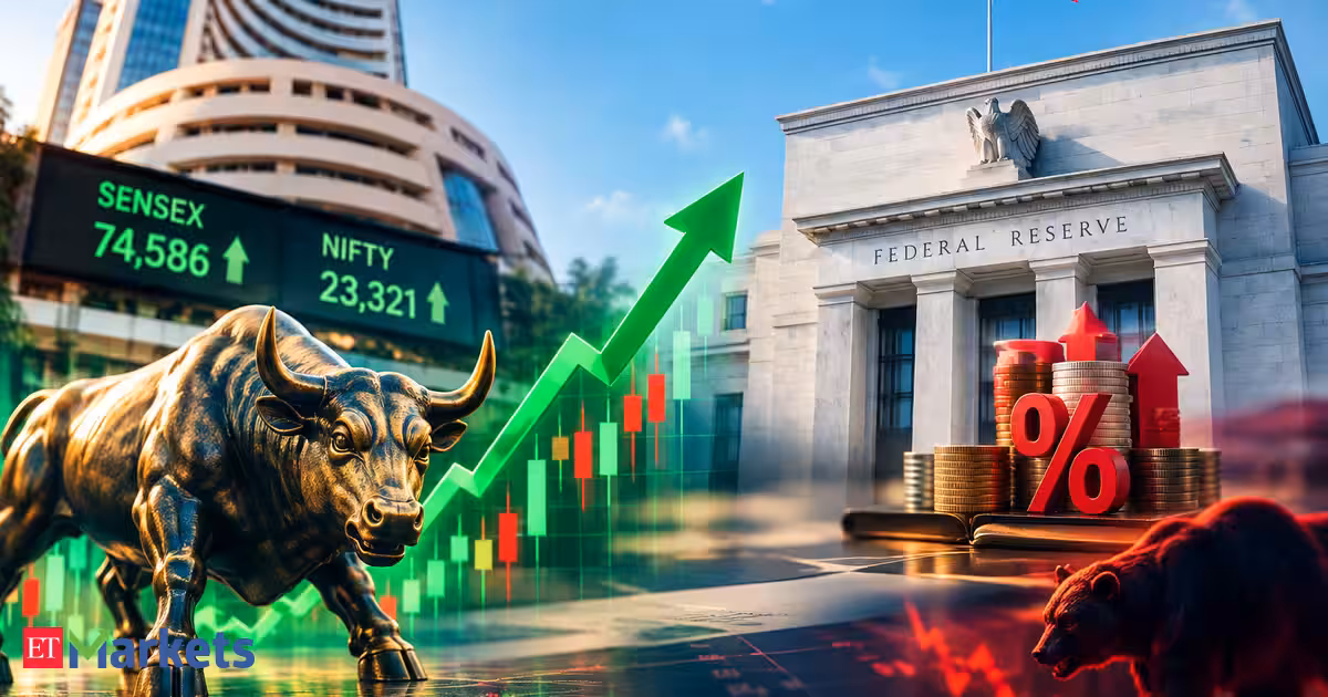 Sensex rises 200 points, Nifty above 23,300 despite Fed rate hike. Why bears may be ready to pounce