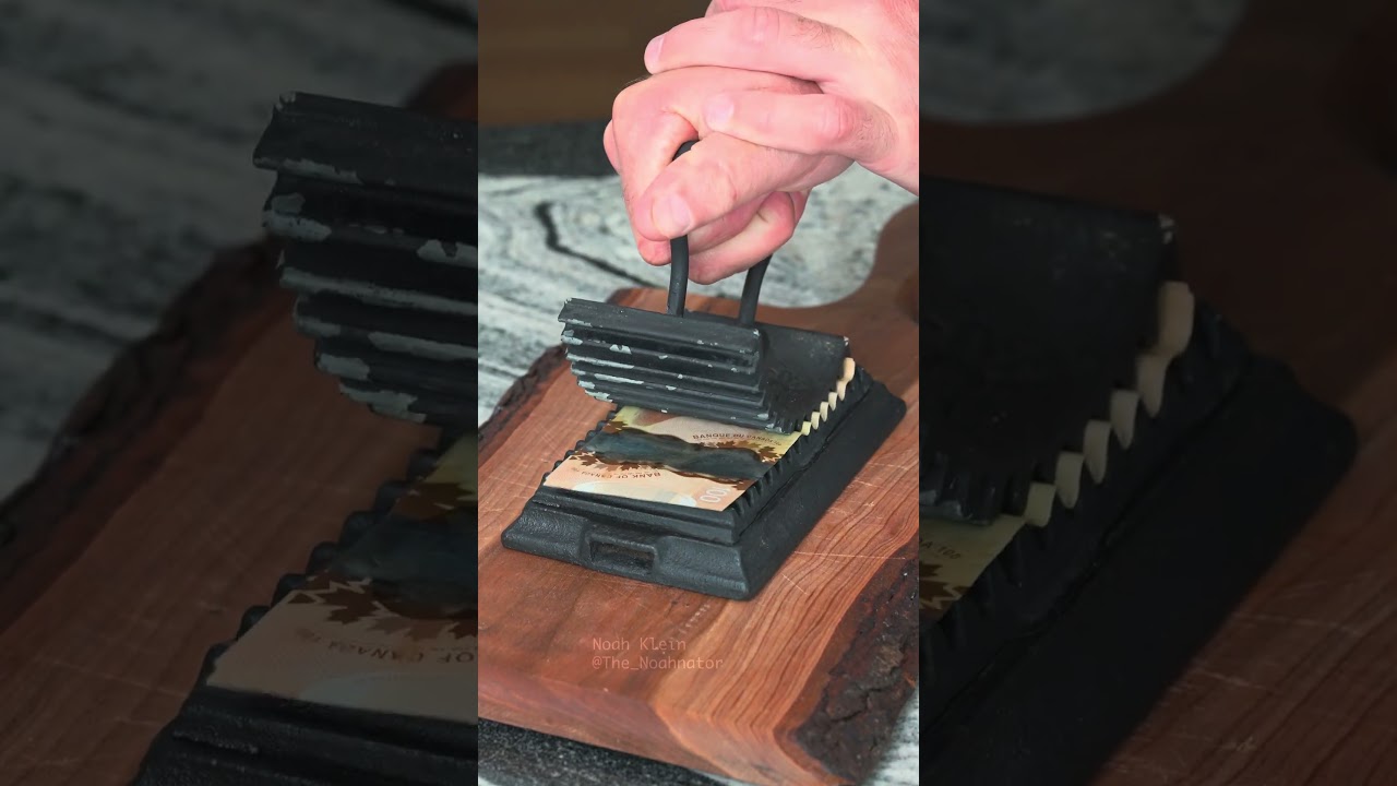 What happens when you press a $100 bill? #asmr #money #satisfying