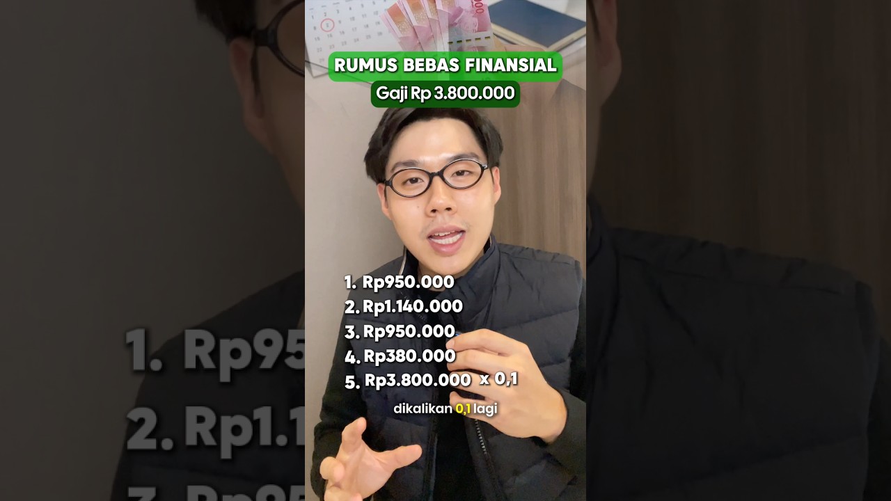RUMUS BEBAS FINANSIAL GAJI 3.8 JUTA #financialfreedom #investment