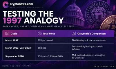 Grayscale says the Federal Reserve’s 25-basis-point hike is unlikely to materially reshape Bitcoin price and crypto markets.