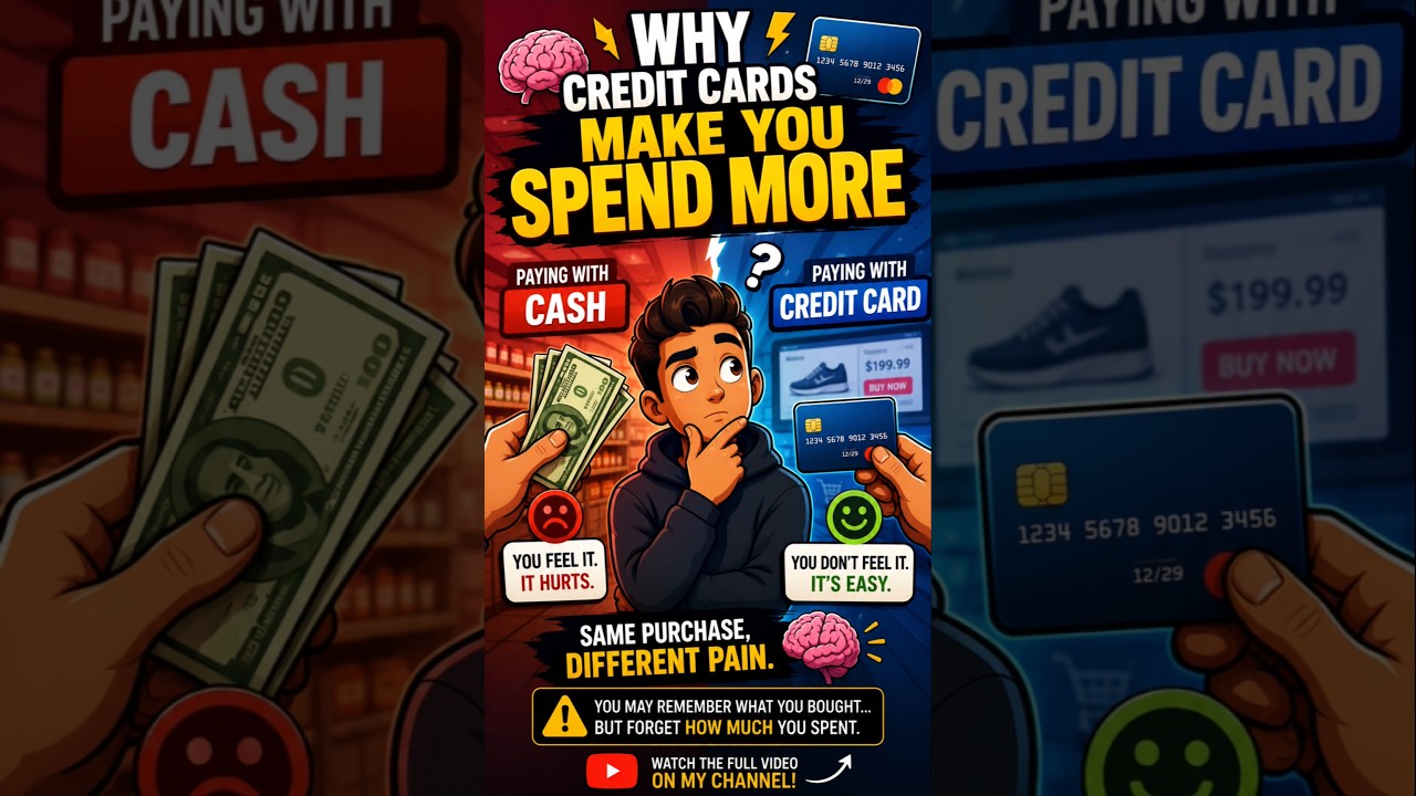 Why Credit Cards Make You Spend More #Shorts #Finance