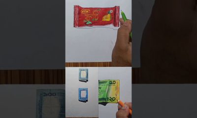 Sapourt my drawing journey #realstick #drawing #money #shorts #youtube #viral #