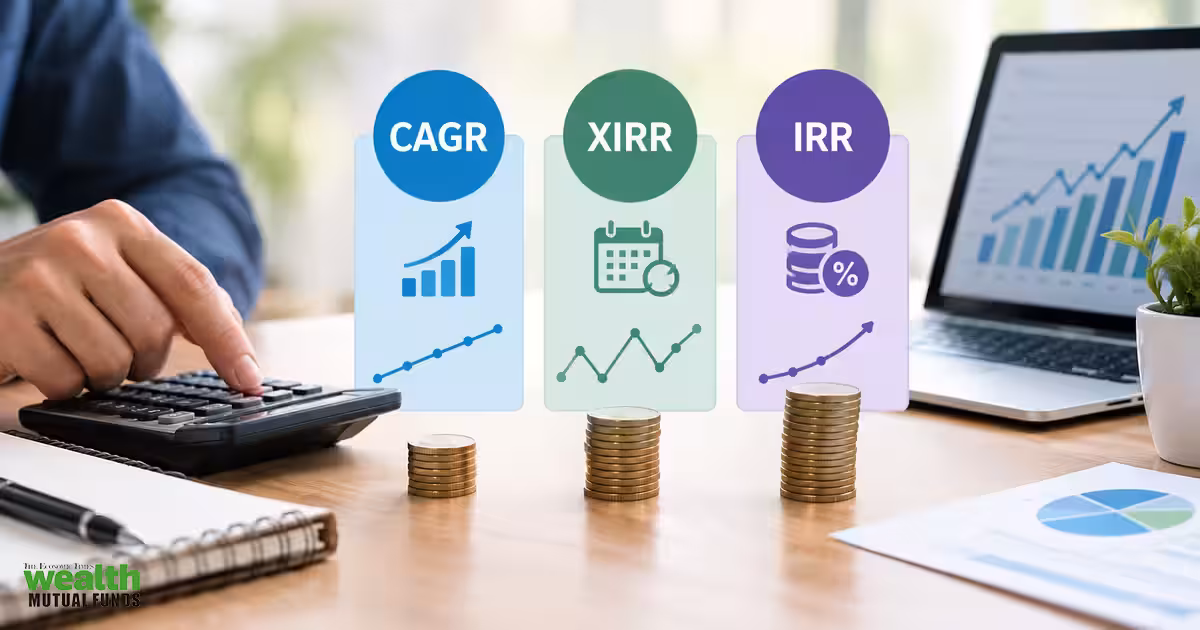 Explained: When should mutual fund investors use CAGR, XIRR or IRR to calculate returns?