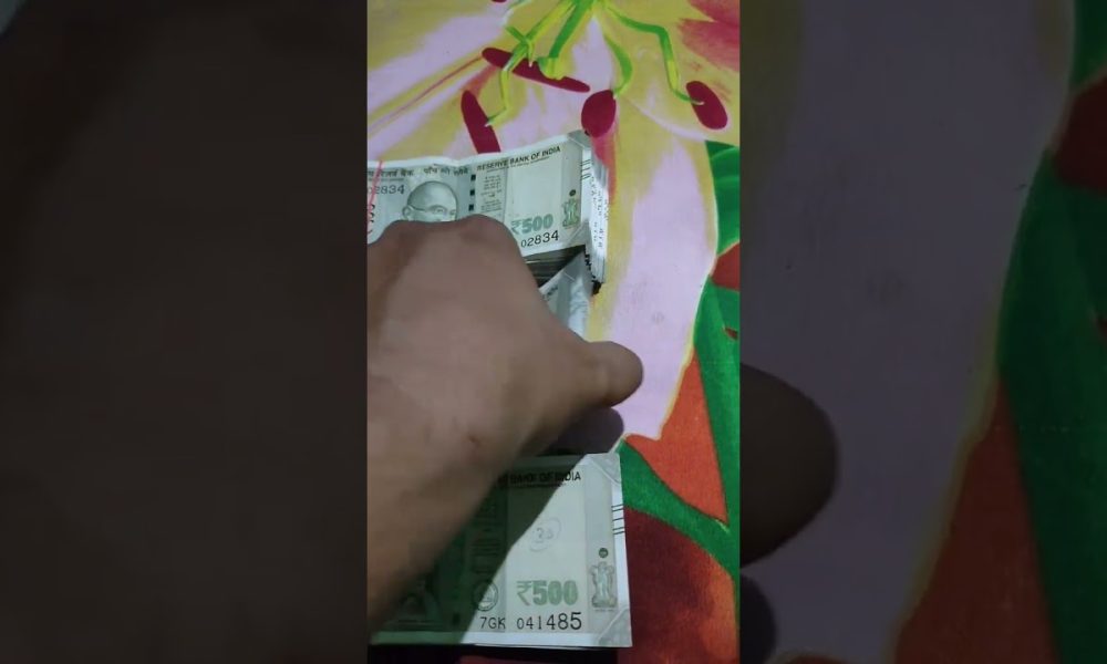 Indian Currency || Indian Rs.500/- Banknotes Bundle || Indian Money || Indian Banknotes #shorts
