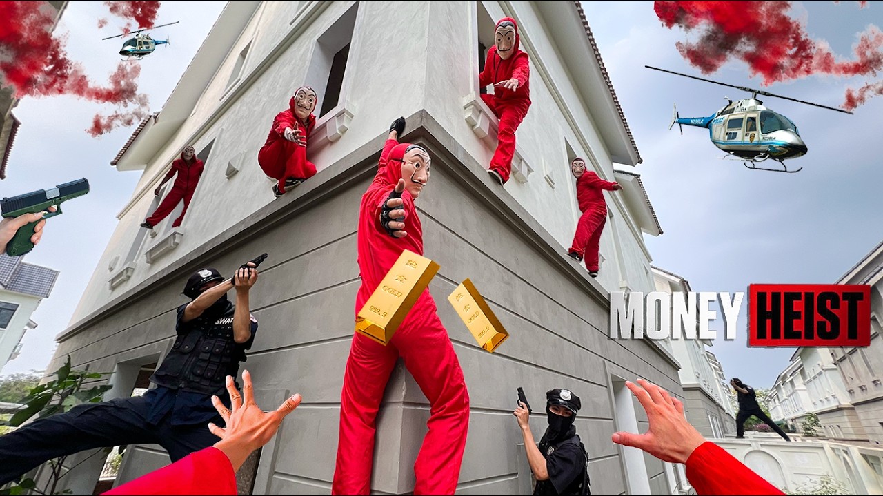 MONEY HEIST vs POLICE ESCAPING 6.0 | Parkour POV ACTION Movie Chase