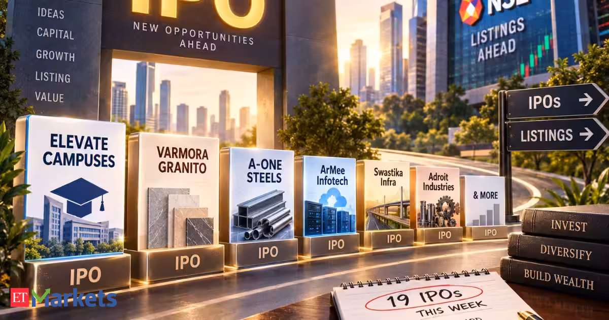 Rs 4,169 crore IPO rush this week: 19 issues to open for subscription; NSE to lead 12 listings