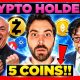 Ethereum Is About To EXPLODE!! Top 5 Crypto Coins!!