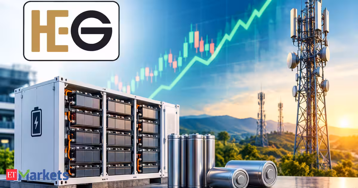 HEG shares rally 5% after receiving Rs 217.56 crore order from Indus Towers for lithium-ion battery banks