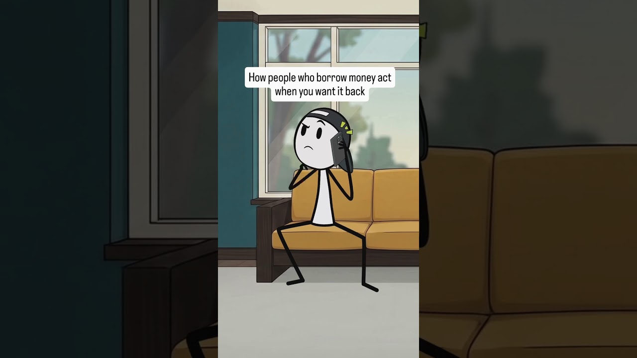 How people who borrow money act #money #viral #funny #acting