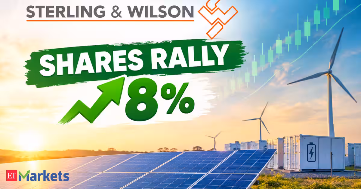 Sterling and Wilson Renewable Energy shares rally 8% after securing Rs 985 crore domestic and global orders
