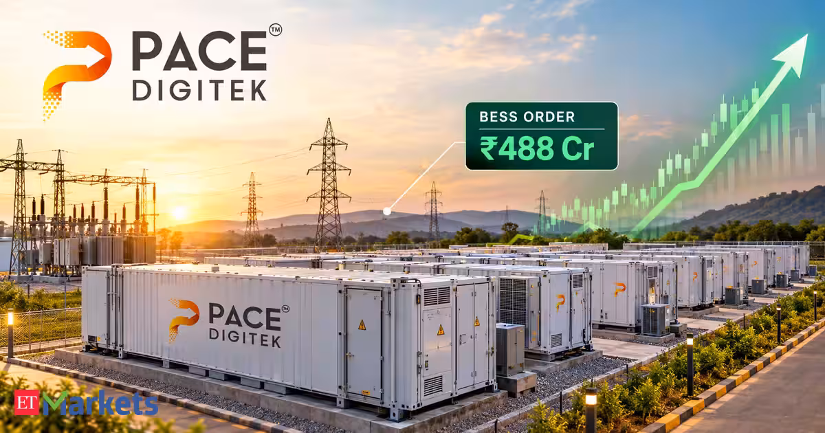 Pace Digitek shares jump 13% after subsidiary bags Rs 488 crore BESS order
