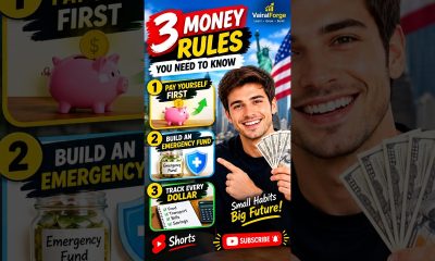3 Steps To Manage Your Money | Personal Finance Basics #usa #shorts