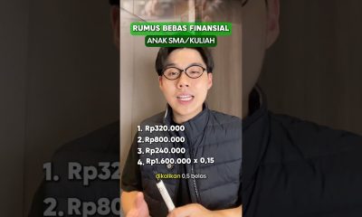 RUMUS BEBAS FINANSIAL ANAK SMA/KULIAH #financialfreedom #menabung #keuangan